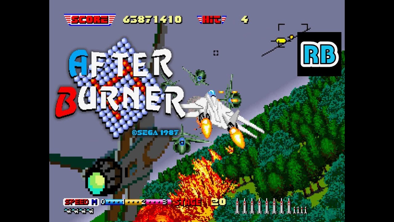 1987 [60fps] After Burner II High-speed Nomiss ALL - YouTube