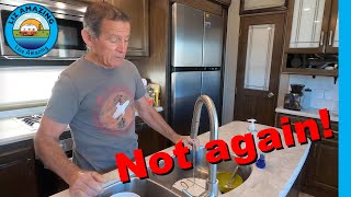Can't wash dishes in the RV | Low water pressure | Fulltime RV Living