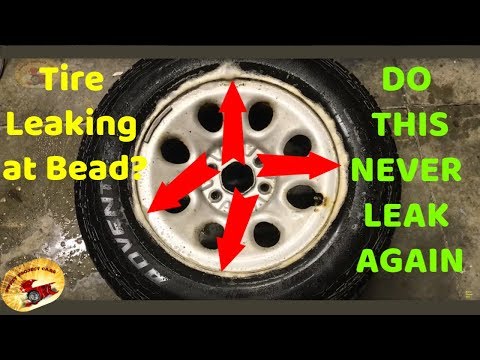 STOP SLOW TIRE AIR LEAKS....And How To Break a Tire Bead at HOME..DIY!