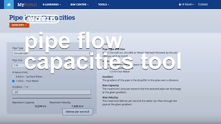 How to use Wavin's Pipe Flow Capacities Tool