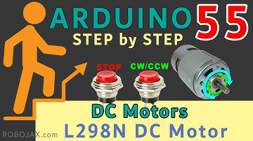 Lesson 55: Controlling DC Motors with 2 push buttons with L298N | Arduino Step By Step Course