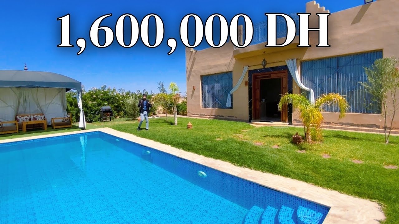 فيلا للبيع بمساحة ارضية 1000 متر مربع. مراكش -villa à vendre Marrakech