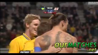 Ibrahimovic - Amazing One Man Show (Sweden 4 - 2 England) 14/11/2012