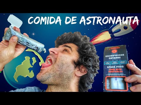 Vídeo: Comer astronautas no espaço. Qual é o nome da comida de astronauta?