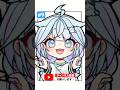 【9人目】枠全部にホロメン描こう企画 #shorts #イラスト #イラストメイキング #お絵描き #ホロライブ #hololive #水宮枢