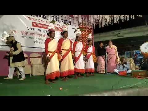 Santali Dance on the Occasion of Sankalpa Diwas (1st January), 2022 at Purba Sridharpur