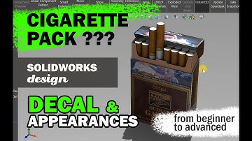 HOW TO ADD DECAL AND APPEARANCE - SOLIDWORKS TUTORIAL