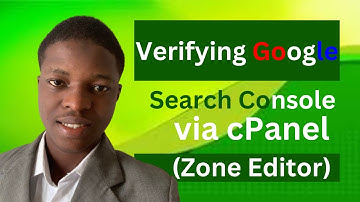 Verify Google search console via cPanel Zone Editor