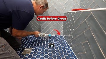 How to Caulk a Shower and Make Grouting Easier | Caulk Before Grout
