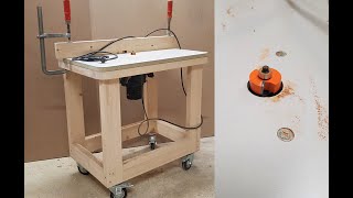 How to make a router table from a hand router