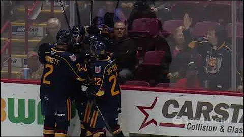 Carter Lowe 1st Career OHL Goal | Barrie Colts