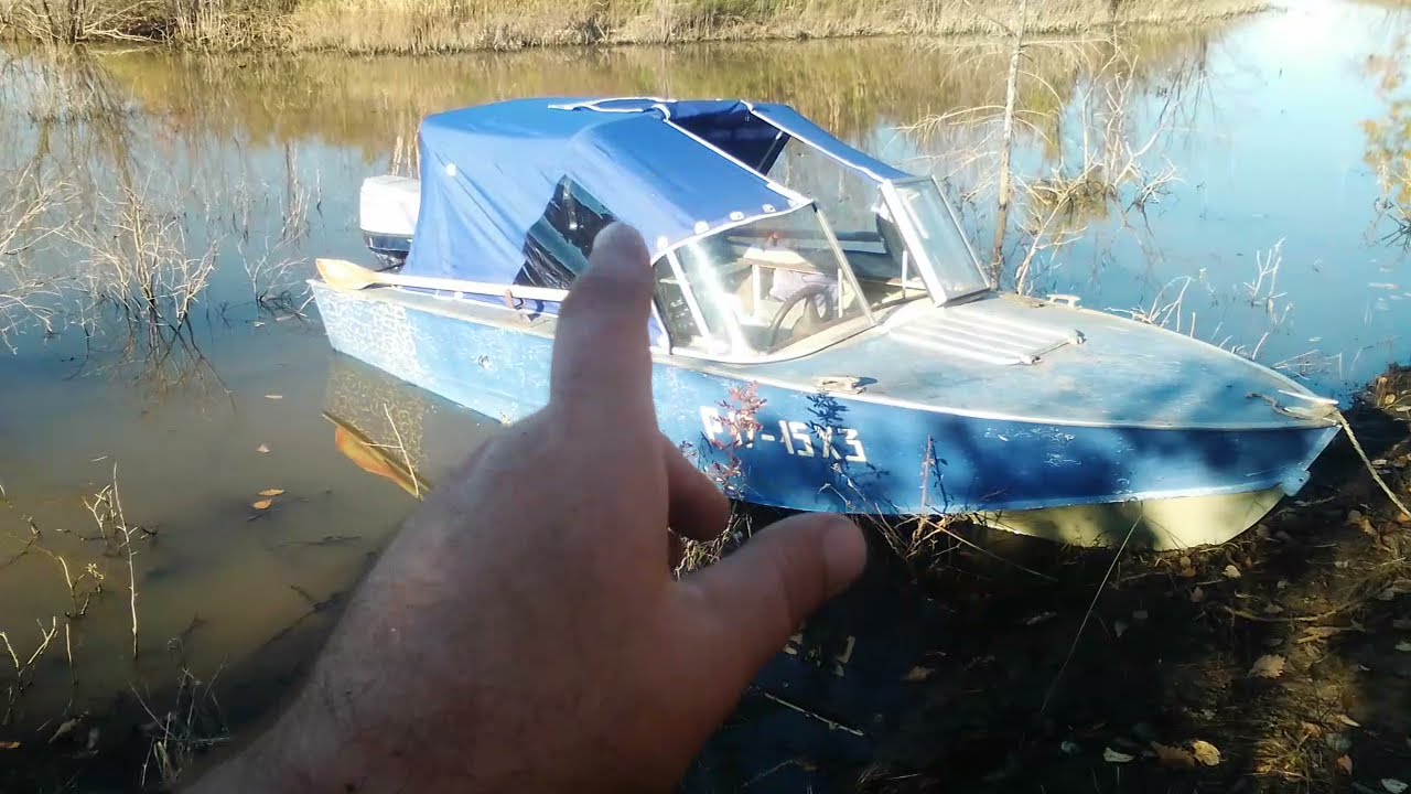 Прогресс-4. Тент и стекло от Лодка-44 после сезона использования