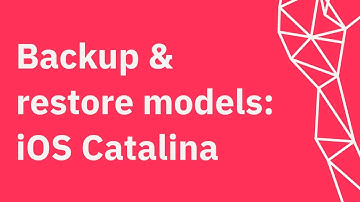 Backup & Restore Your Matterport Models using Mac OS 10.15 Catalina