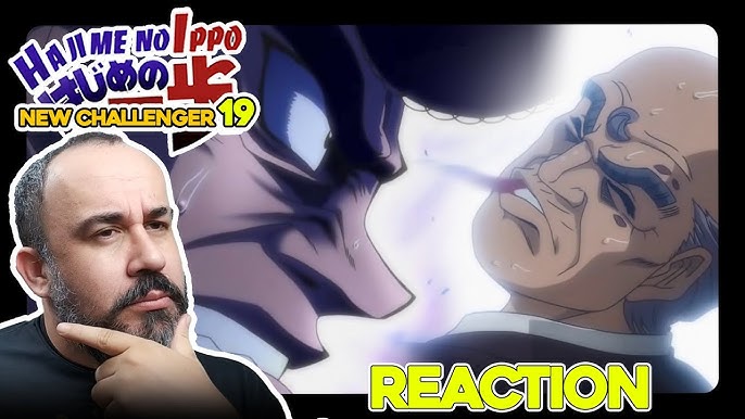 Hawk s0c0u o véio! HAWK VS TAKAMURA COMEÇA!  REACT hajime no ippo new  challenger episódio 19 