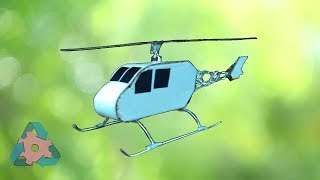 How to make a mini helicopter with DC motor