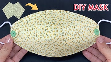Diy New Design Simple Fabric Face Mask 4 Layers Very Easy Pattern Sewing Tutorial | Breathable Mask