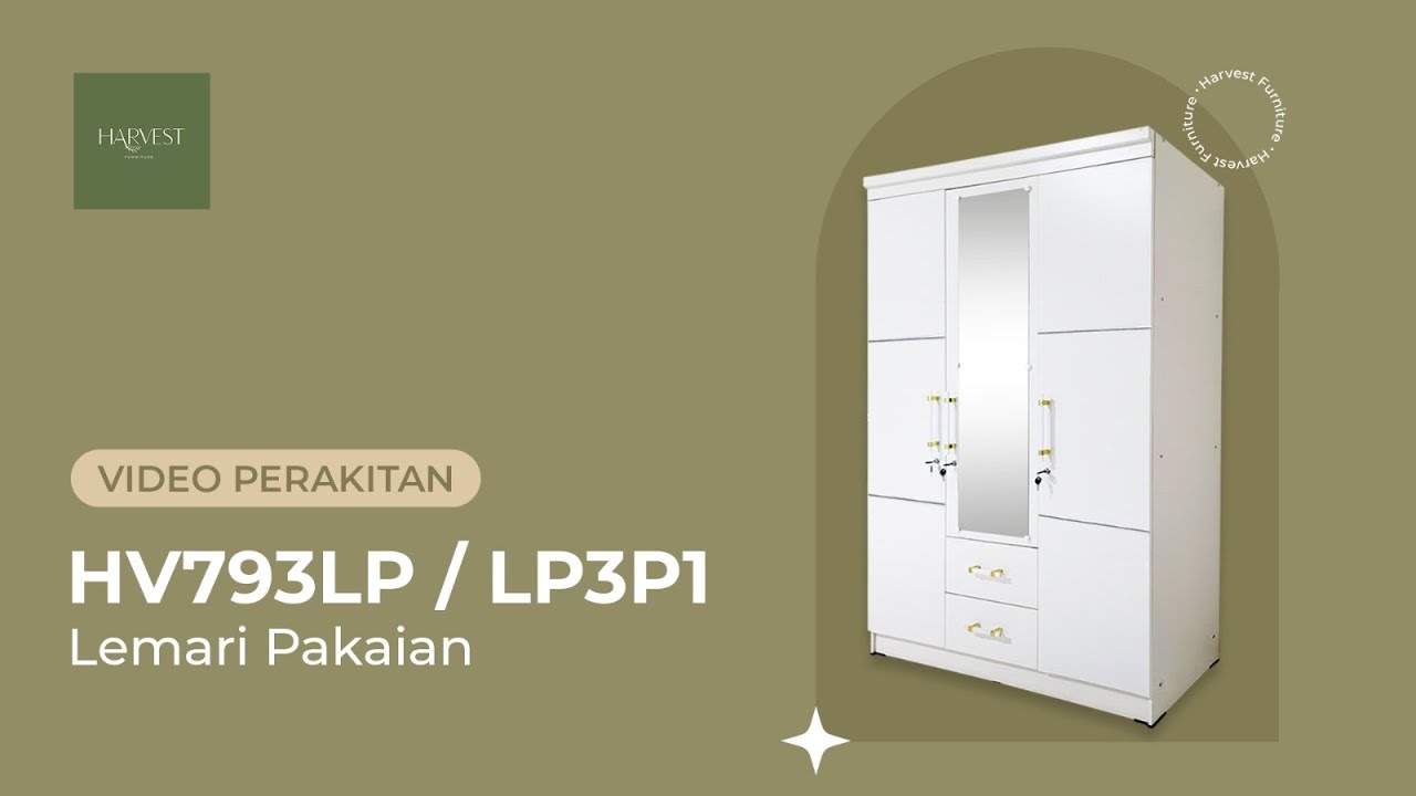 Tutorial Petunjuk Perakitan Lemari 3 Pintu LP 3P1