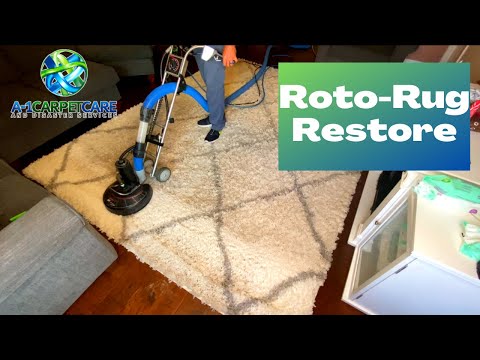 Heavily Soiled Synthetic Rug Gets A In-Home Restoration Cleaning Service; A-1 Carpet