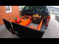 Homemade Truck Bed Drawers. Ford Ranger Wildtrak 2020. Tee se itse työkalulaatikostot lava-autoon.