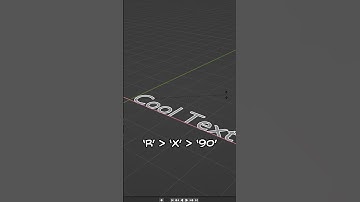 Make Text to Mesh  -  Blender