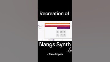 Recreation of nangs synth #synth #synthesizer #tameimpala #music #synthcover
