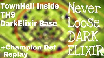 *POST UPDATE* UNDEFEATED TH9 BEST DARK ELIXIR FARMING BASE + REPLAYS $TOWNHALL inside farming base$