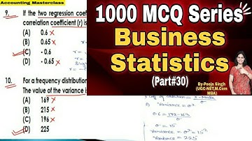 MCQ on Business Statistics | Objective Questions on Statistics | B.Com | BCA | MBA
