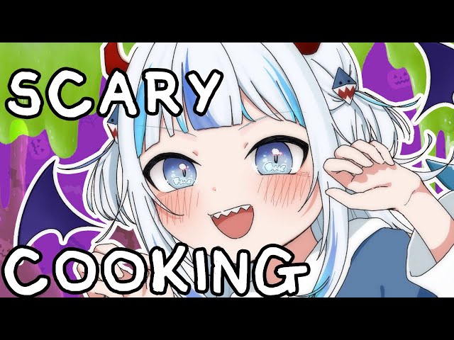 【COOKING】Cursed Cooking with SHARK-CAM 🎃のサムネイル