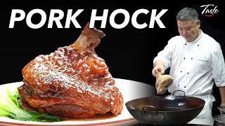 Clothed in glossy brown sauce, this pork is so tender that it’s
almost falling off the bone. a well-cooked hock can make perfectly
satisfying meal whe...