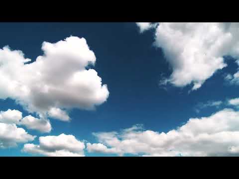 Blue Sky Effect Background Video Beautiful Clouds سماء زرقاء سحب متحركه للمونتاج