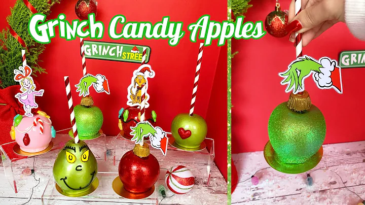 GRINCH Candy Apples | Free Christmas Candy Apple Class | DIY Grinch Inspired Candy Apples