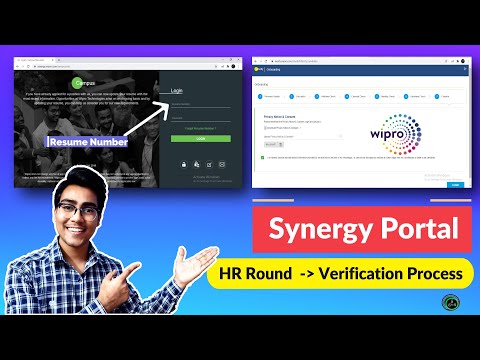 Synergy Portal of Wipro( Initial Document Verification Process)