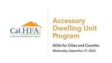 ADUs for Cities and Counties