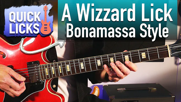 Fast Bonamassa Style Pentatonic Run - Quick Licks 7