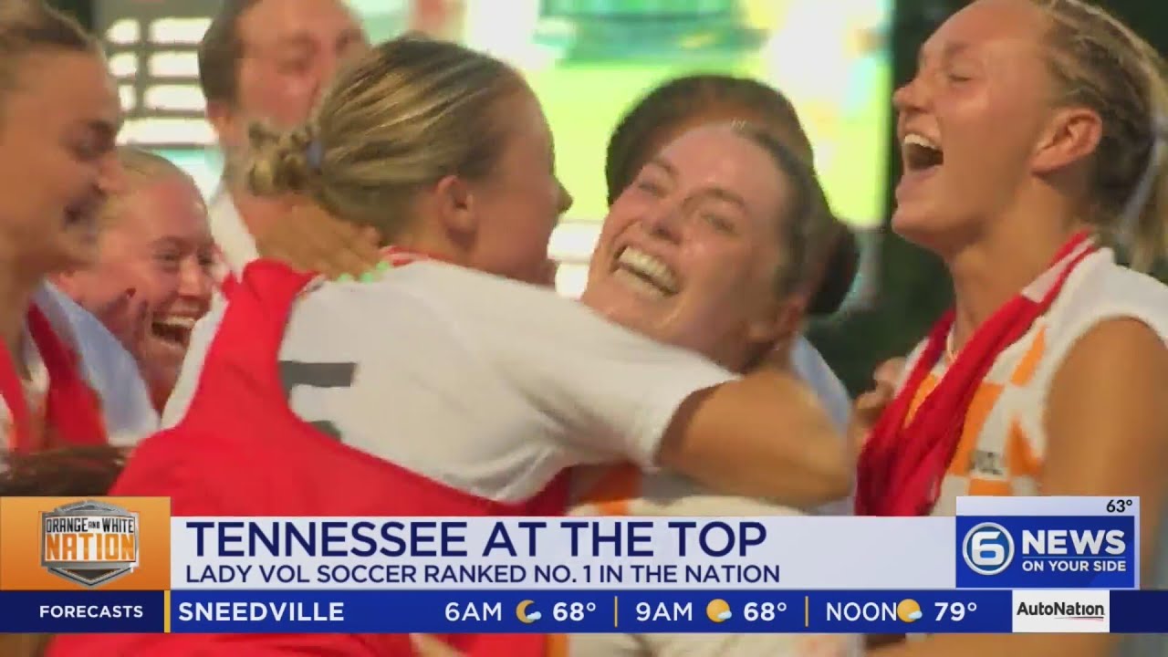 Tennessee soccer reaches No. 1 ranking for the first time in school history