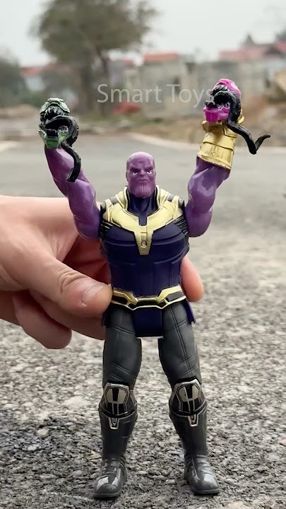 Thanos vs Venom & Peaceful Warrior: Who Wins? | Marvel toys  #marvaltoys #thanos #venom