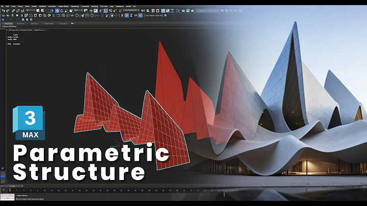 How To Create Parametric Structure using Edit Poly with Reference I NURBS Curves I 3ds max