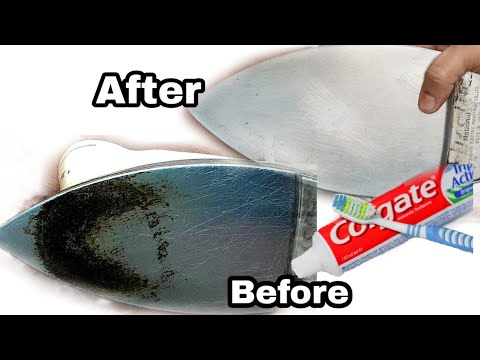 How To Clean Iron Bottom|Quick And Easy Remedy|Cleaning Iron Plate With Toothpaste|Classic Kitchen