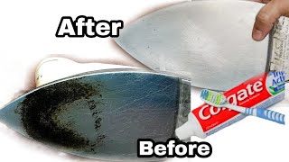 How to Clean Iron Bottom|Quick and Easy Remedy|Cleaning Iron Plate with Toothpaste|Classic Kitchen