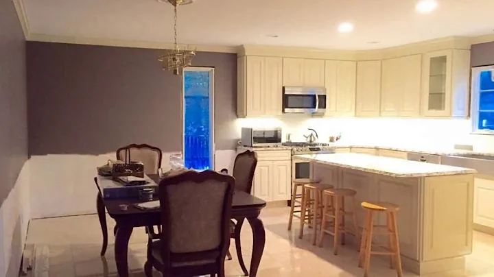 Converting a Garage into a Kitchen and Dining Room