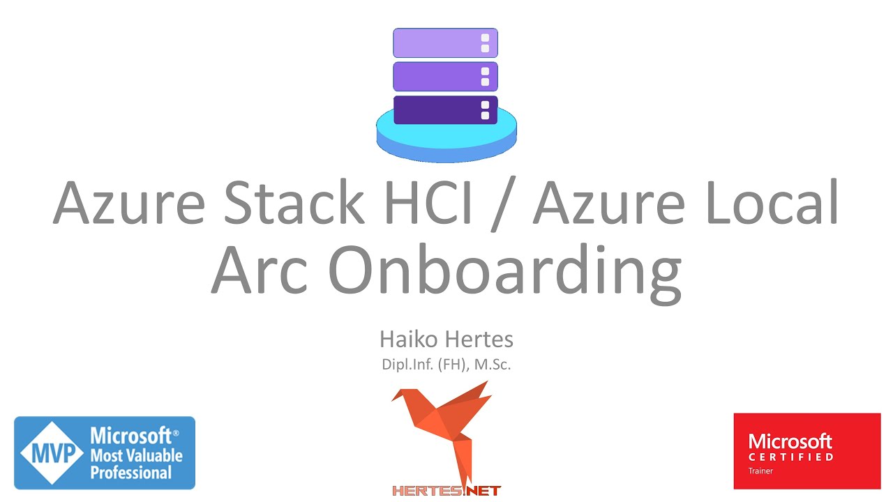 Microsoft Azure ☁️ Azure Local Demo - Part 2 - Arc Onboarding - YouTube
