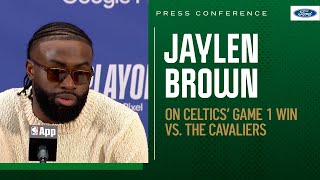 PRESS CONFERENCE: Jaylen Brown: 