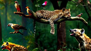 Animal World 4K - Beauty Of Nature Film With Calming Music- wildlife - Birds Kingdom (Full episode