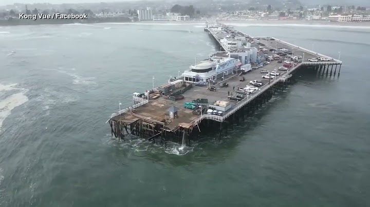 Santa Cruz Wharf partially collapses in California, city workers rescued