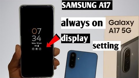 Samsung a17 5g always on display setting || samsung galaxy a17 always display on setting kaise kare 