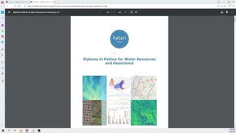 Intro to Diploma in Python for Water Resources and Geoscience - 12th Apr to 22th Sep 2022