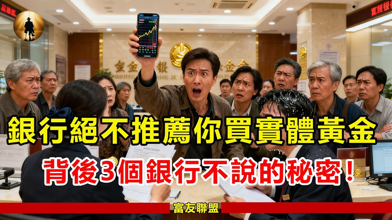 為什麼銀行「絕不」推薦你買實體黃金？揭秘「黃金存摺」背後3個銀行不說的秘密！#黃金#存款#比特幣# - YouTube