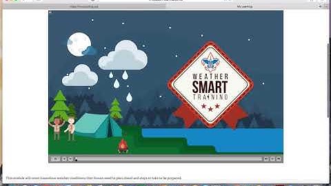 Finding Training on My.Scouting.org