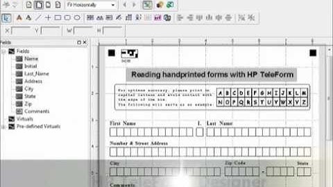 Reading handprinted forms with TeleForm