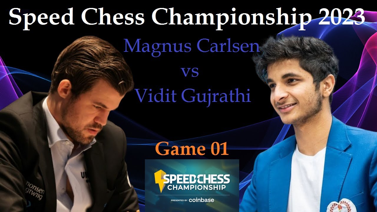 Magnus Carlsen v. Vidit Gujrathi / Oitavas de final / Speed Chess  Championship 2023 